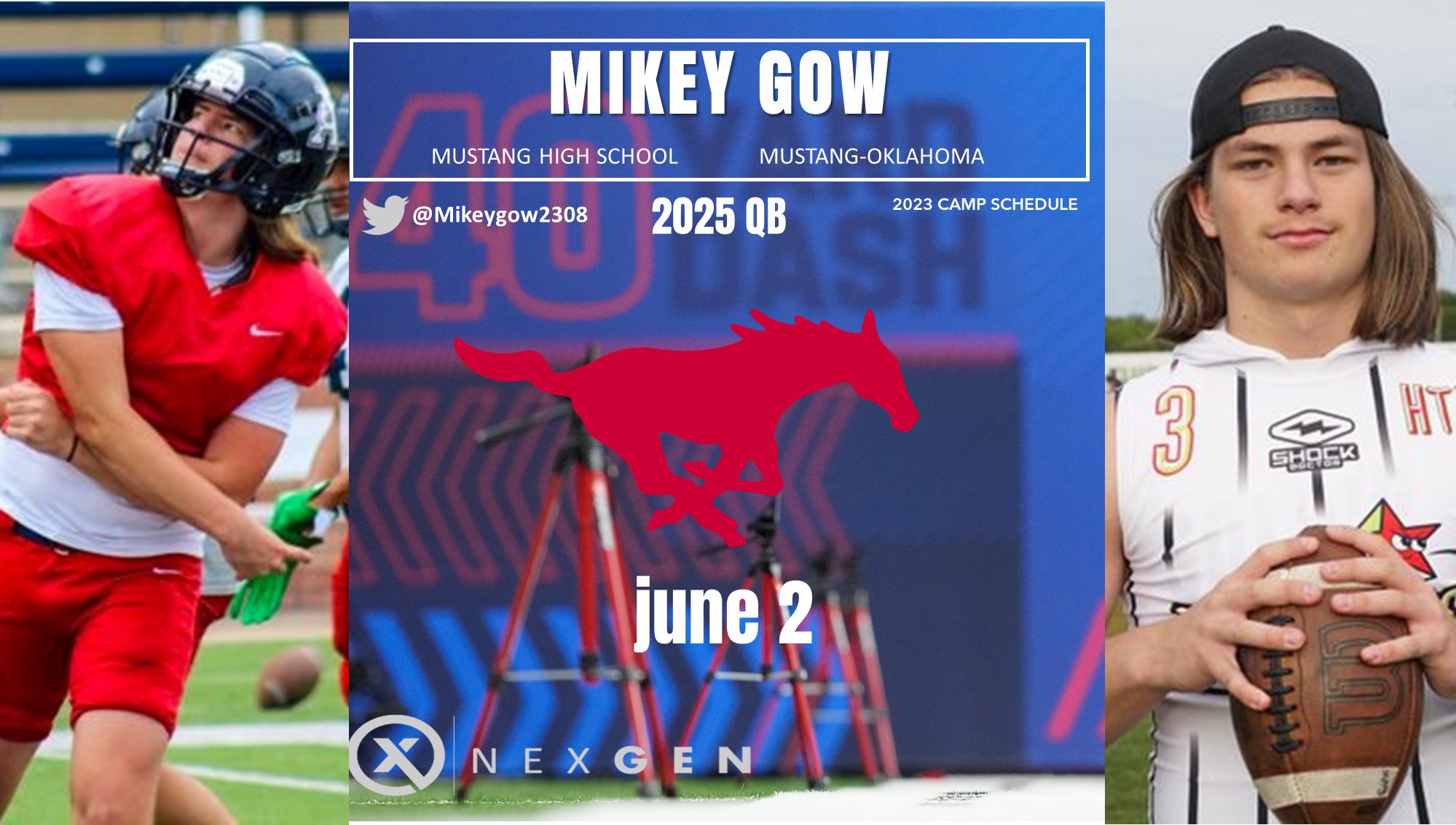 Keith Smilie on Twitter "2025 QB Mikey Gow Mikeygow2308 Mustang HS