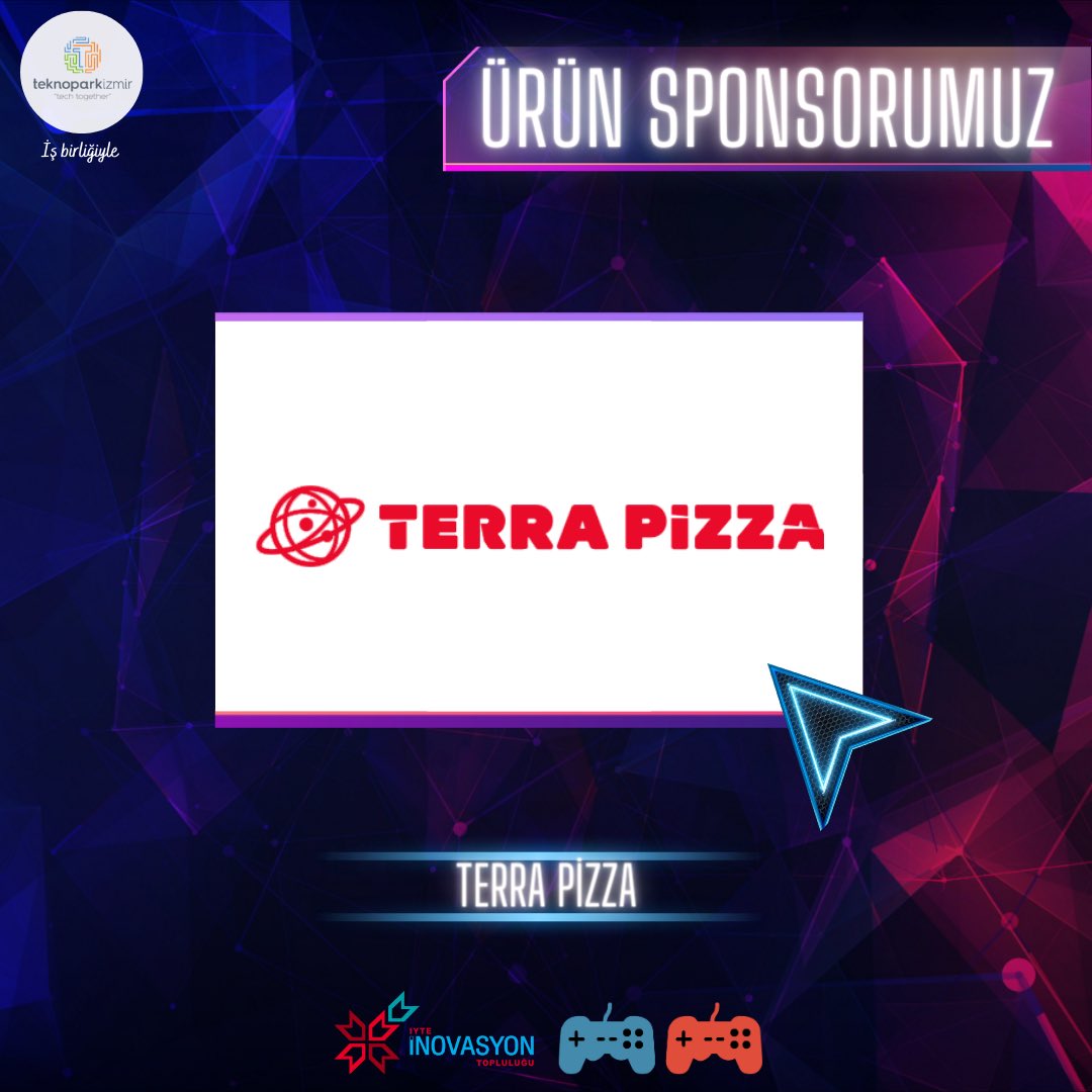 Terra Pizza, IZTECH Game Summit 2023 etkinliğimizde ürün sponsorumuz olarak bizlerle olacak! #iztechgamesummit #iyteinovasyontopluluğu