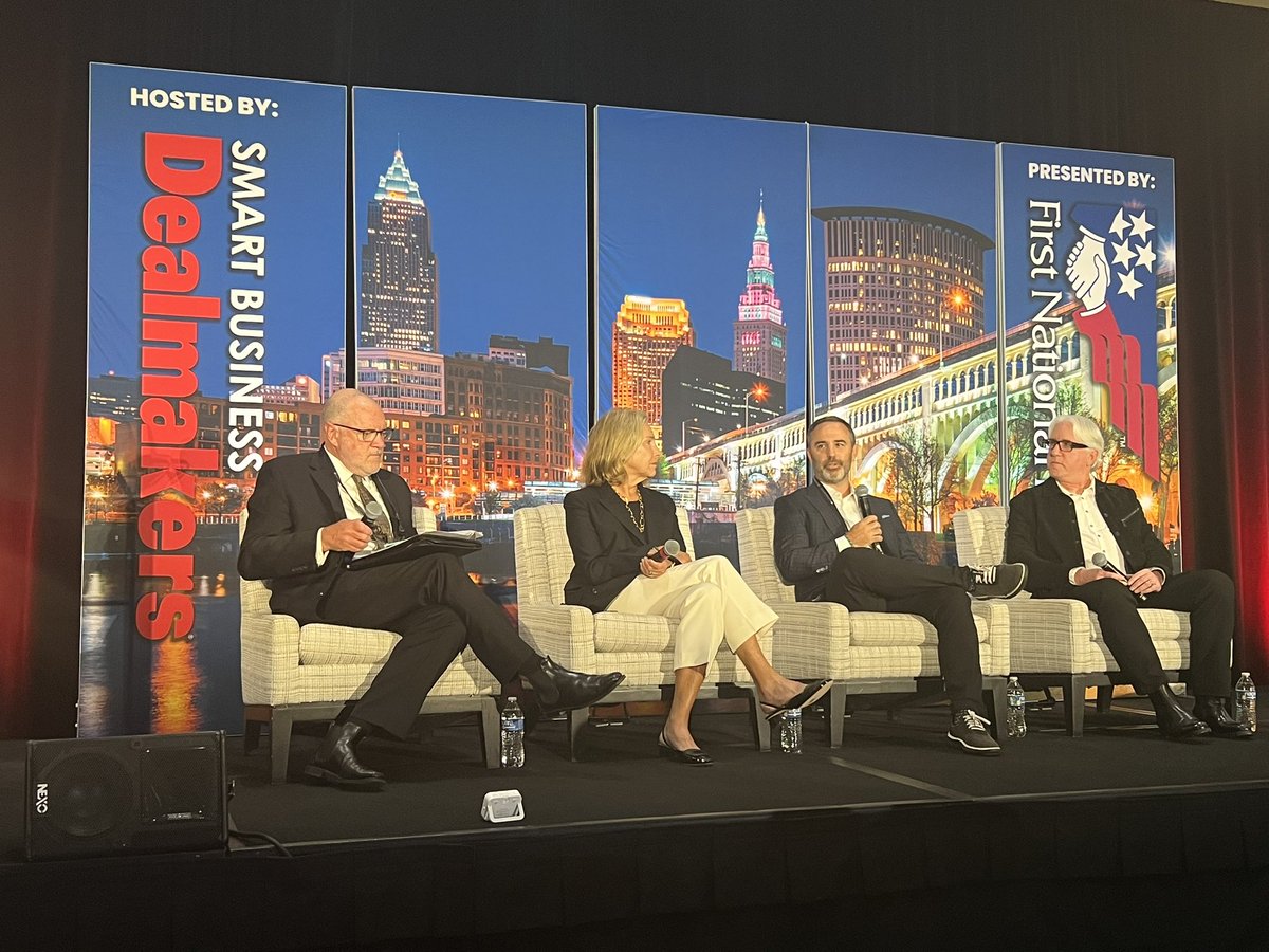 Smart Business Dealmakers (@sbdealmakers) on Twitter photo Incredible kickoff to our #Cleveland M&A conference with <a href="/Browns/">Cleveland Browns</a> co-owner Dee Haslam, <a href="/parkplacetech/">Park Place Technologies</a> CEO Chris Adams and Findaway founder Mitch Kroll. With moderator Jeff Bechtel of First National Bank. #DealmakersCleveland #CEO #mergersandacquisitions <a href="/FindawayVoices/">Findaway Voices by Spotify</a> Incredible kickoff to our #Cleveland M&A conference with <a href="/Browns/">Cleveland Browns</a> co-owner Dee Haslam, <a href="/parkplacetech/">Park Place Technologies</a> CEO Chris Adams and Findaway founder Mitch Kroll. With moderator Jeff Bechtel of First National Bank. #DealmakersCleveland #CEO #mergersandacquisitions <a href="/FindawayVoices/">Findaway Voices by Spotify</a>