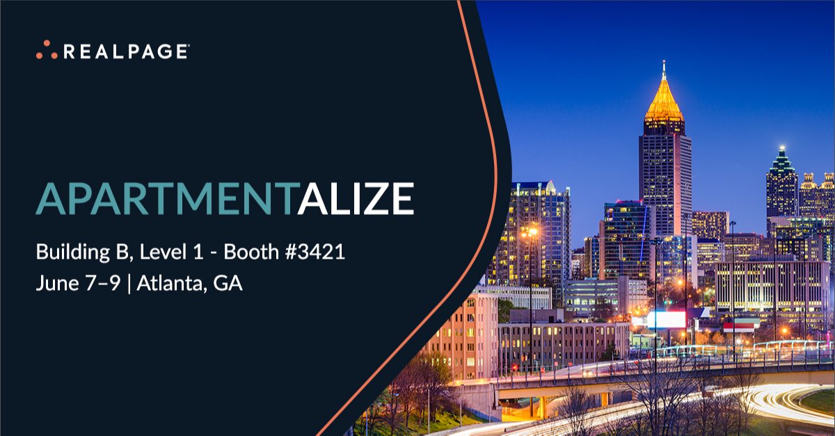 NAA Apartmentalize is one week away! Stop by Booth #3421 to meet the RealPage team and get a sneak peek at some of our newest innovations in action. #NAA #Apartmentalize