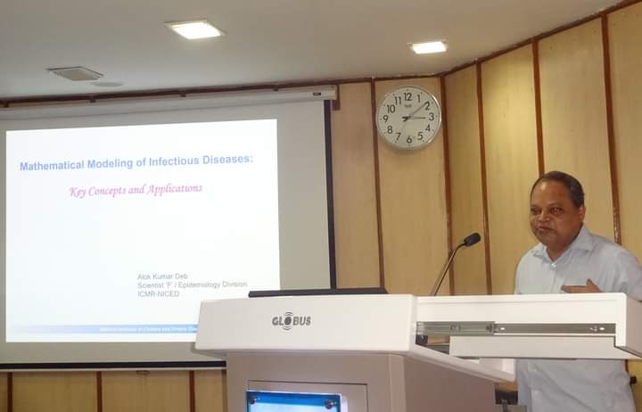 @ICMRNICED Scientific Forum Seminar:
Dr. Alok Kumar Deb, Sc F, delivered a talk on “Mathematical modelling of Infectious Diseases: Key concepts and applications” on 1st June, 2023. 
@ICMRDELHI
@MoHFW_INDIA
@drshantadutta
#ICMR4NewIndia
#IndiaAt75
#AzadiKaAmritMahotsavs
#G20