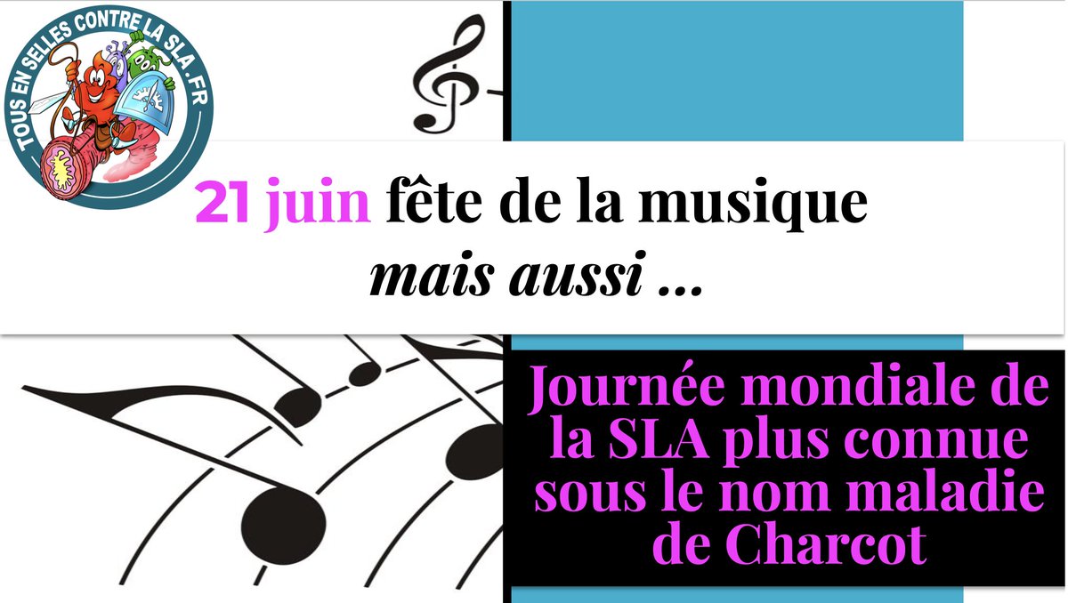 Le 21 juin prochain ne laissons pas la SLA dans l'oubli. #fêtedelamusique #sla #maladiedecharcot #handicap #solidarite
<a href="/MinistereCC/">Ministère de la Culture 🇫🇷</a>
🎧🎷🎼👨🏻‍🦼✊
