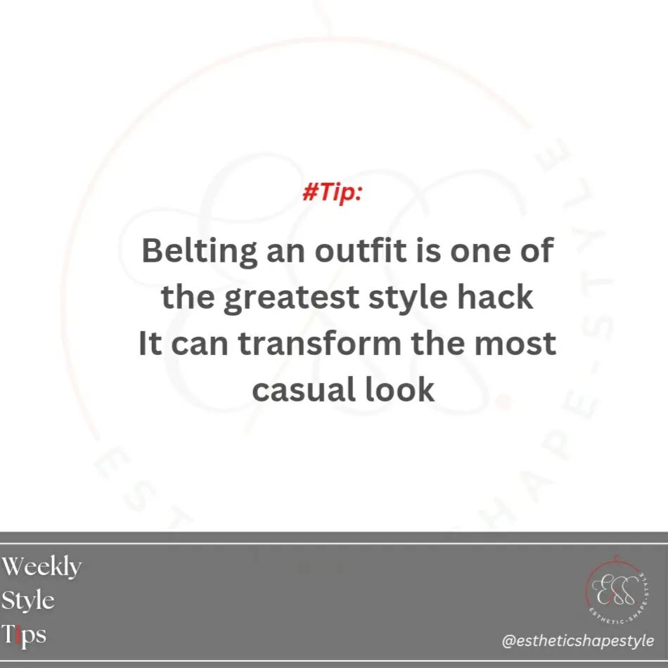 Confidence is like a belt worn around the waist. Wear it too tight, you come off cocky and arrogant. Wear it too loose, you come off timid and a walk over, but wear it fit and snug, it will uphold you in every step of the way. #stylingtips #stylingtipstuesday #fashion #ess
