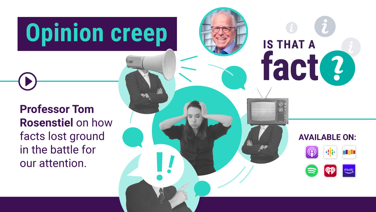 🎙 NEW podcast episode: @darworland speaks with @merrillcollege professor & author @TomRosenstiel about the difference between news & opinion #journalism & how pundits have polluted the info landscape. Listen & subscribe wherever you get your podcasts: bit.ly/s3e5NLP