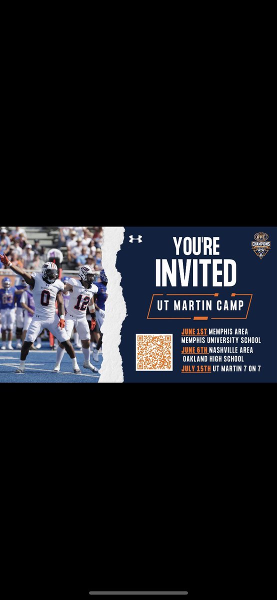 I will be present and ready to compete at the UTM camp today💯@CoachFee615 @Coach_Butch_UTM @CoachAClifton @UTM_FOOTBALL @CoachLeno_UTM