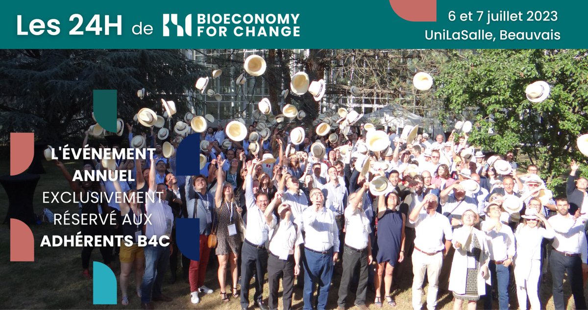 Bioeconomy For Change (ex-IAR) (@b4c_eu) on Twitter photo #24HB4C
📢Inscrivez-vous pour les 24h de #B4C les 7 & 8 juillet 🗓️ à UniLasalle à Beauvais 📍
(Re)découvrez notre sponsor privilégié <a href="/_iTerra/">iTerra Incubateur & Accélérateur</a>, l’incubateur & accélérateur de l’Ambition Bioéconomie Hauts-de-France, pilotée par B4C.
👉bioeconomyforchange.eu/evenement/les-… #24HB4C
📢Inscrivez-vous pour les 24h de #B4C les 7 & 8 juillet 🗓️ à UniLasalle à Beauvais 📍
(Re)découvrez notre sponsor privilégié <a href="/_iTerra/">iTerra Incubateur & Accélérateur</a>, l’incubateur & accélérateur de l’Ambition Bioéconomie Hauts-de-France, pilotée par B4C.
👉bioeconomyforchange.eu/evenement/les-…