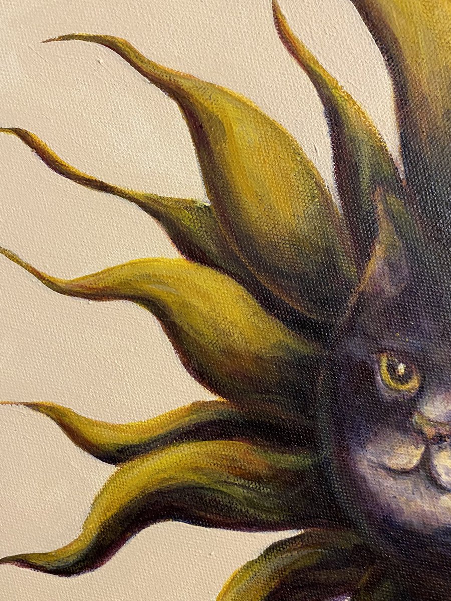 ความสุข 
#แมว #อะคริลิค #painting