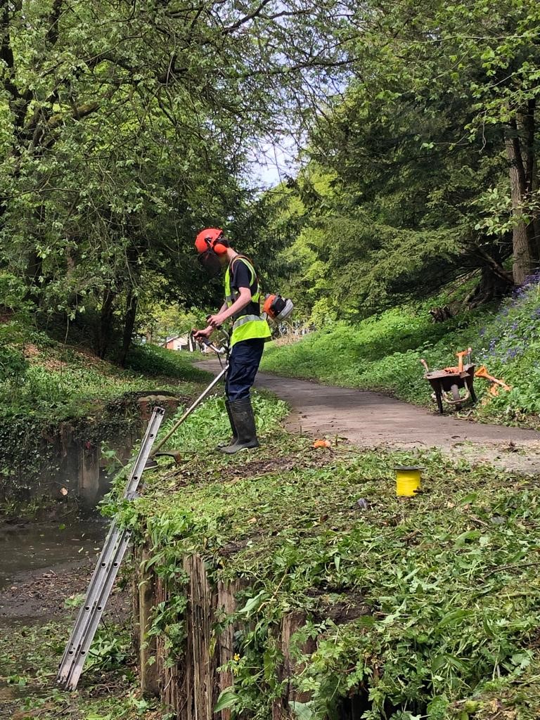 SkillMillDurham's tweet photo. Durham Skill Mill busy at Peterlee Dene Park improving #community #outdoorfun #garden #water and the #environnement @The_Skill_Mill in #Durham https://t.co/AGDAtiDpRV