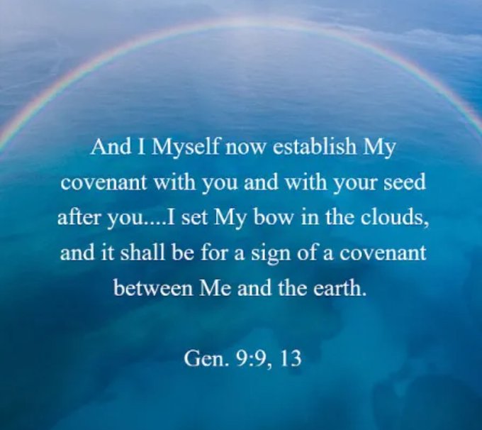 JesusSavesUs777's tweet photo. The rainbow is a sign from God, not a sexual agenda. https://t.co/OrwAoDJZGo