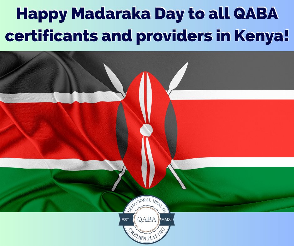 #QABA #internationalABA #QBA #QASP #ABAT #internationalaccreditation #Kenya #madarakaday #appliedbehavioranalysis #ABA #internationalcredentialing