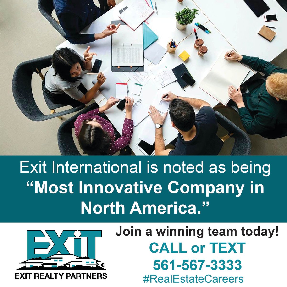 Want to join a winning, innovative team?
CALL or TEXT EXIT Realty Partners at 561-567-3333.

#realestate #Luxuryhomes #home #property #forsale #forrent #realestateagent #newhome #dreamhome #househunting #apartmenthunting #sold #homesforsale #justlisted #renovated #curbappeal...