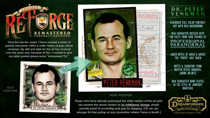 SD_Comic_Con's tweet image. ICYMI: Who ya gonna call? @NickKremenek has a new #ProjectReforge print, this time for #Ghostbusters: sdccblog.com/2023/06/nick-k…