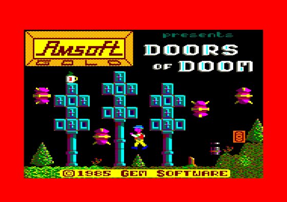 Wolfister_'s tweet photo. 1985, y de la mano de #Amsoft tenemos #DoorsOfDoom de #AmstradCPC, claro! Nuestro intrépido aventurero deberá recoger una serie de tesoros para completar la misión, pero cuidado porqué nuestros enemigos lo pondrán muy muy difícil, todo y que tenemos una pistola. #1Juegopordia https://t.co/gisp3z0OA5