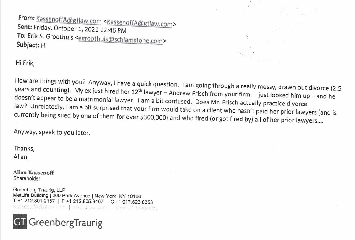 @GT_Law @The_RMISC Apparently he was using his work email and connections to abuse his wife.  Making sure she doesn’t have an attorney is pretty gross, but that’s who’s representing y’all.