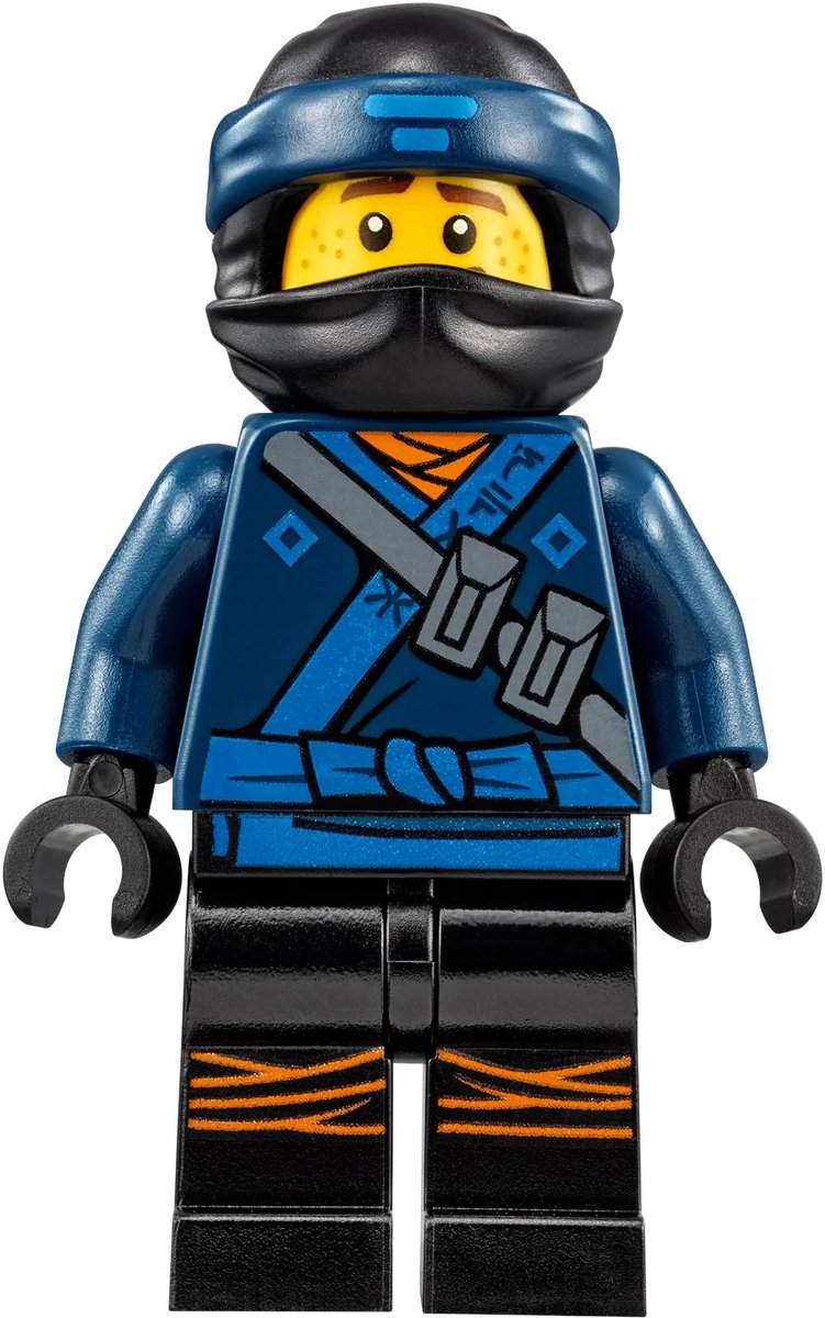9. Movie Jay
idk what there is about it, i just love his outfit here so much, really wish it was used in a season of the show, the main colour being dark blue is better executed here than in HoT and the orange highlights are really unique. solid minifigure