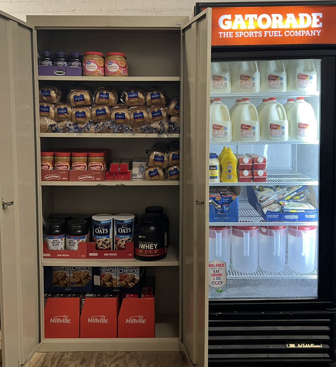 15 speed sleds and a fully stocked nutrition room locked and loaded for week 1. 

Excited to get our guys back on campus next week to kick off summer training.