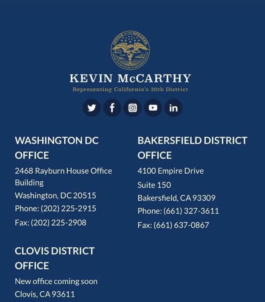 @SpeakerMcCarthy contact I formation. Please tell the Speaker of the House how you feel about the Major Richard Star Act [H.R. 1282]. #Bakersfield #California #20thdistrict #concurrentreceipt #disabledcombatveterans #VeteransBenefits