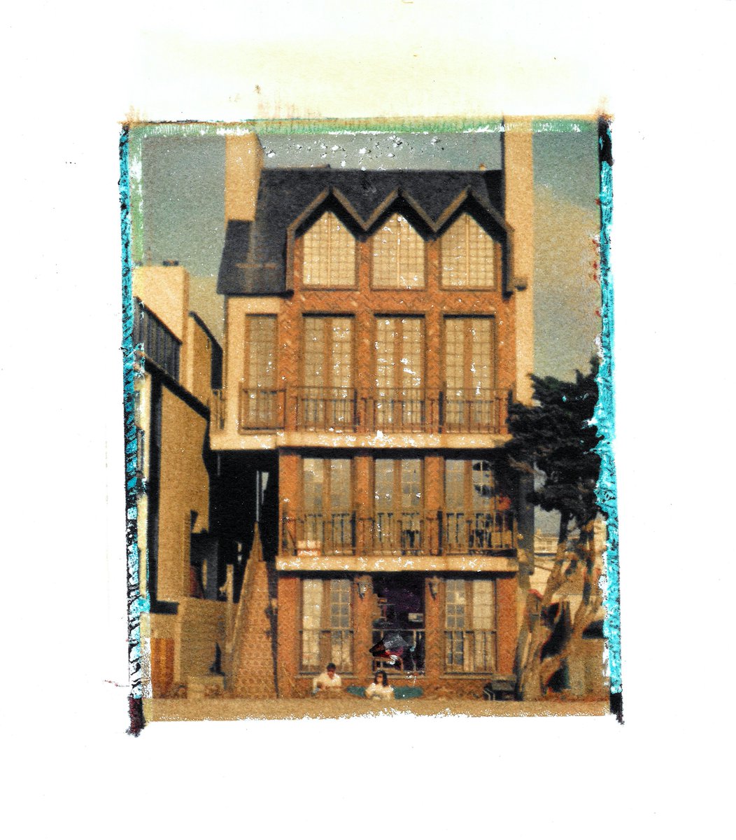 @perryralph House on Redondo Beach. Shot on Ektachrome in the 80s.  Printed on art paper using Polaroid wet transfer process in the 90s.  Digital scan and cleaned up last year.