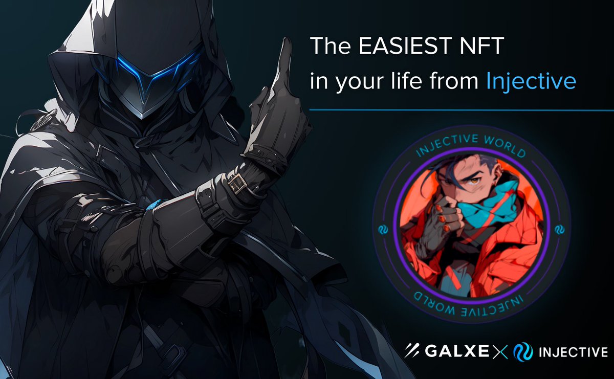 1/ How to get free #NFT from @Injective_ in just 3 steps

Participate incampaign and receive your initial Injective #GalxeOAT, ensuring you have priority access to thrilling upcoming releases!

Read my thread to find out how🧵

$INJ #INJ #Injective