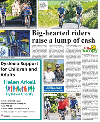 Little Lumpy Charity Sportive (@littlelumpy) on Twitter photo Don't forget to pick up your <a href="/HaslemereH/">Haslemere Herald</a> this week. Great coverage of Little Lumpy Sportive 2023. Fab photos by WildTrack Photography. Still time to order from wildtrackphotography.co.uk/browse Don't forget to pick up your <a href="/HaslemereH/">Haslemere Herald</a> this week. Great coverage of Little Lumpy Sportive 2023. Fab photos by WildTrack Photography. Still time to order from wildtrackphotography.co.uk/browse