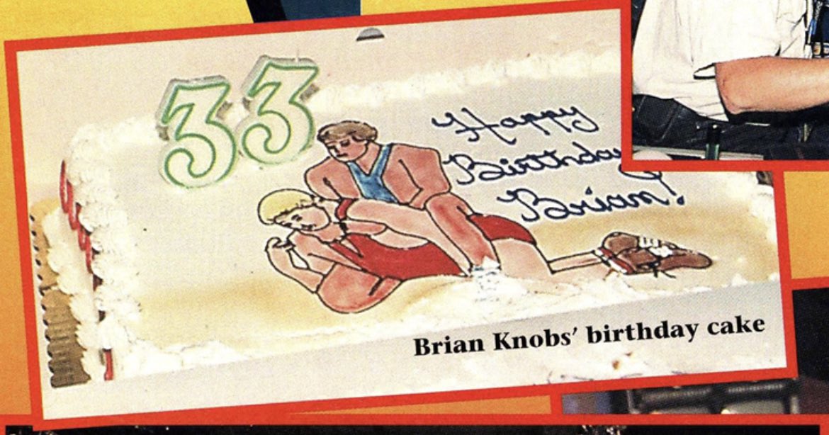 A birthday cake for Brian Knobs