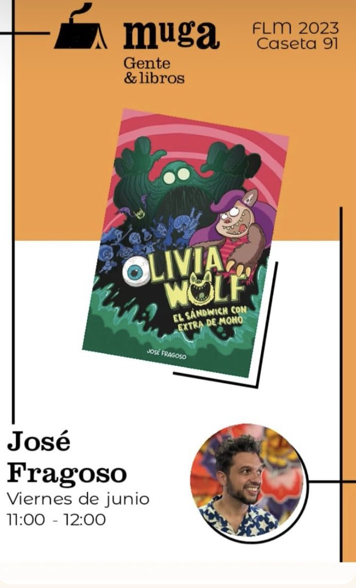 ¡Atención! Nueva fecha: el viernes 2 de 11 a 12h estaré firmando OLIVIA WOLF en la caseta 91 de la librería MUGA. ¡Os espero para aullar juntos! 💗📕👧🏻🐺 @NubeOcho @tormenta_libros