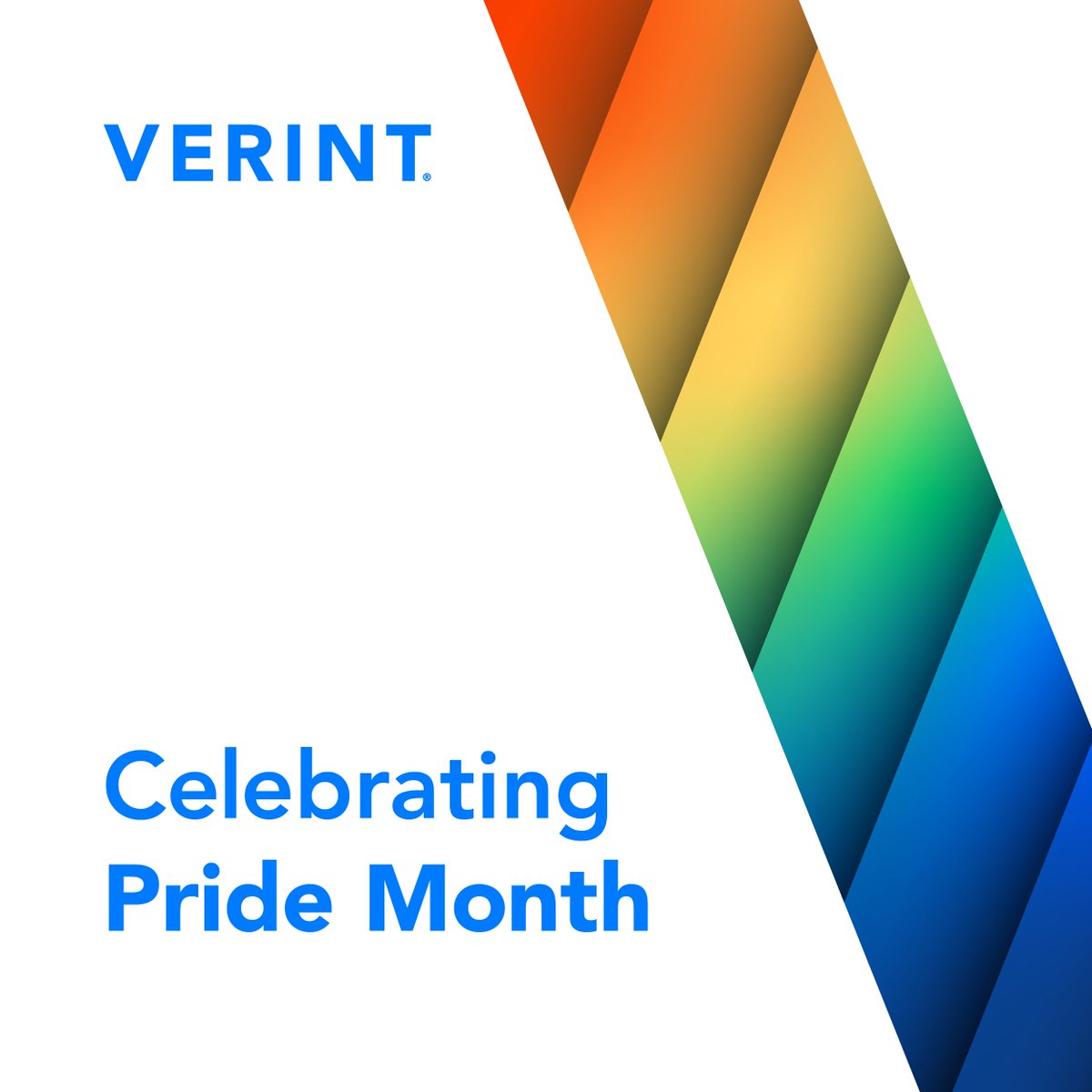 This month and every month, Verint is proud to celebrate our unique and diverse employees, partners, and customers across the LGBTQ+ rainbow 🌈

Happy #PrideMonth.
 
#LifeatVerint