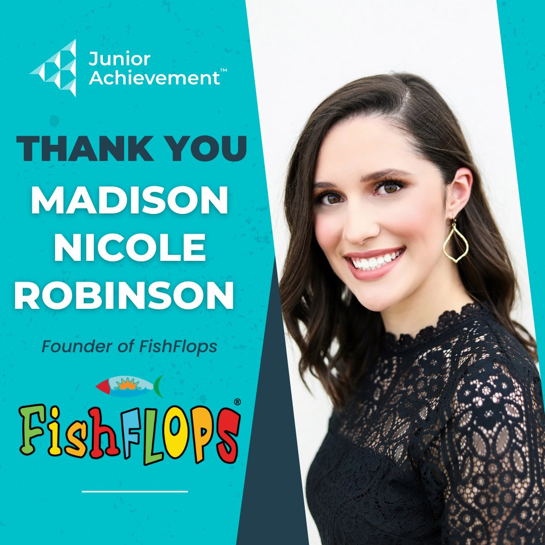 JA Alumna, Madison Nicole, founder of <a href="/Fishflops/">FishFlops</a>, spent hours interviewing all of our teams as part of our end-of-the-year Business Leadership Awards, and we are appreciative that the students were able to gain valuable knowledge!

Madison, thank you for all you do!