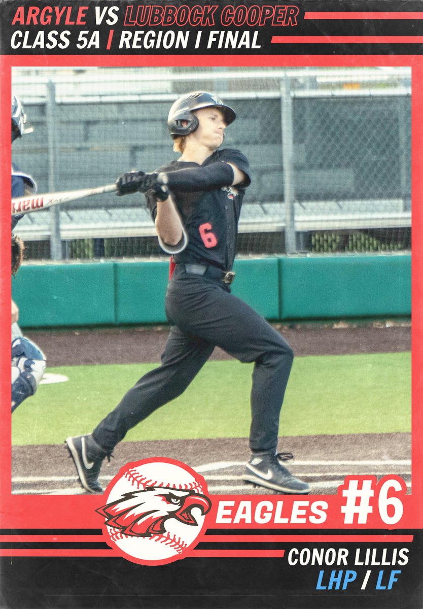 ⚾️EAGLE PLAYOFF GAMEDAY!! 🦅

Argyle opens the 5A REGION I FINALS TODAY! Berth to the state tournament is on the line!

🆚 Lubbock Cooper
🏟️ Abilene Christian University (all games)
🎙 meridix.com/event/231517

G1: Thursday, 4 PM 
G2: Friday, 1 PM 
G3: Saturday, 1 PM (if needed)