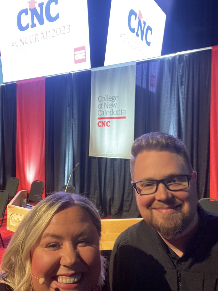 Thrilled to be your MC with @stevenperison for <a href="/cnc_bc_ca/">College of New Caledonia (CNC)</a> convocation today! #cncgrad2023