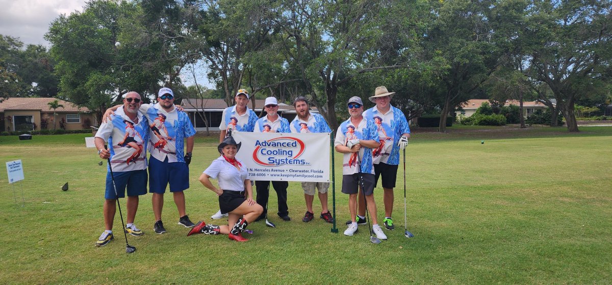 ACSCoolingCo's tweet image. Our team had a blast at the Derek Teele Foundation golf tournament. We didn't win, but any time we are able to get out in our community and spend time with our community is ALWAYS a win for us!
Call us today for your HVAC needs! 727-738-6006