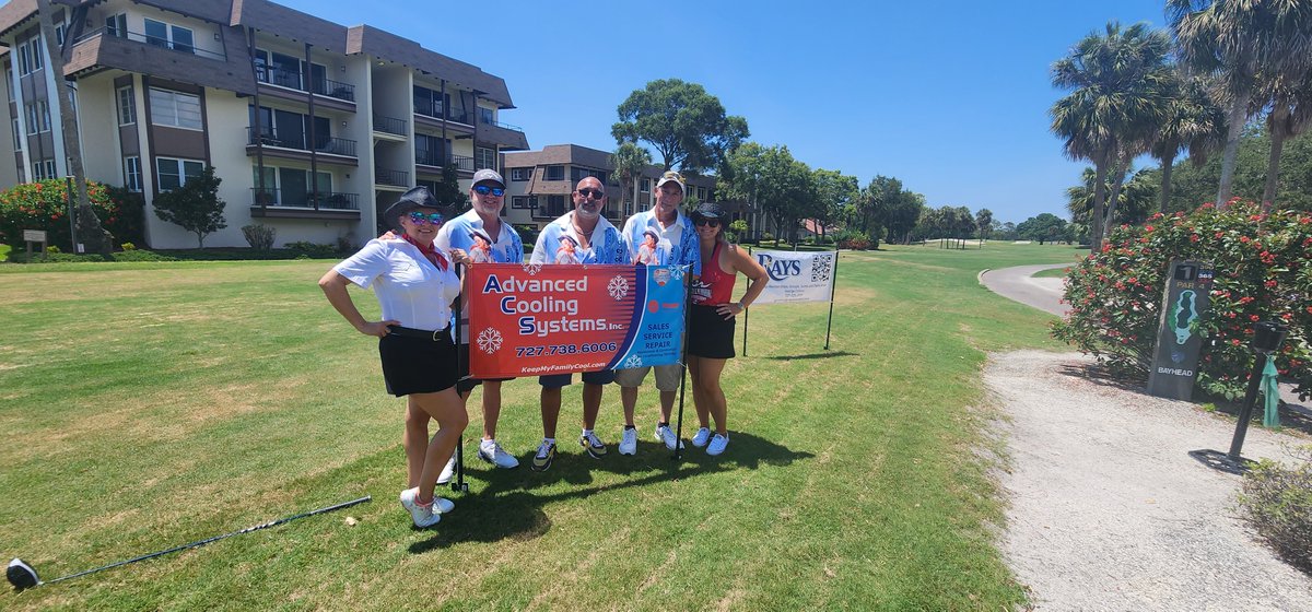 ACSCoolingCo's tweet image. Our team had a blast at the Derek Teele Foundation golf tournament. We didn't win, but any time we are able to get out in our community and spend time with our community is ALWAYS a win for us!
Call us today for your HVAC needs! 727-738-6006