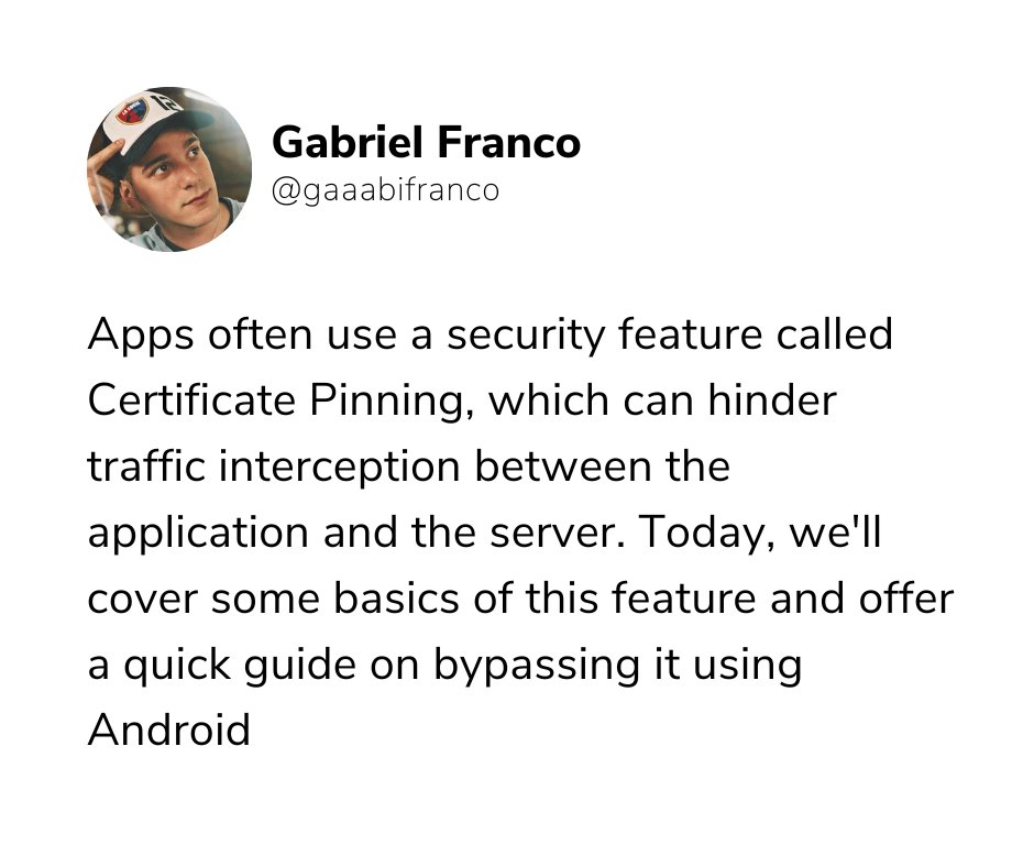 faradaysec's tweet photo. 🧵 Introducing a NEW THREAD on #MobileSecurity by our Head of Security, @gaaabifranco ! 
Let's dive in! 👇 https://t.co/q3LSNQUZsA