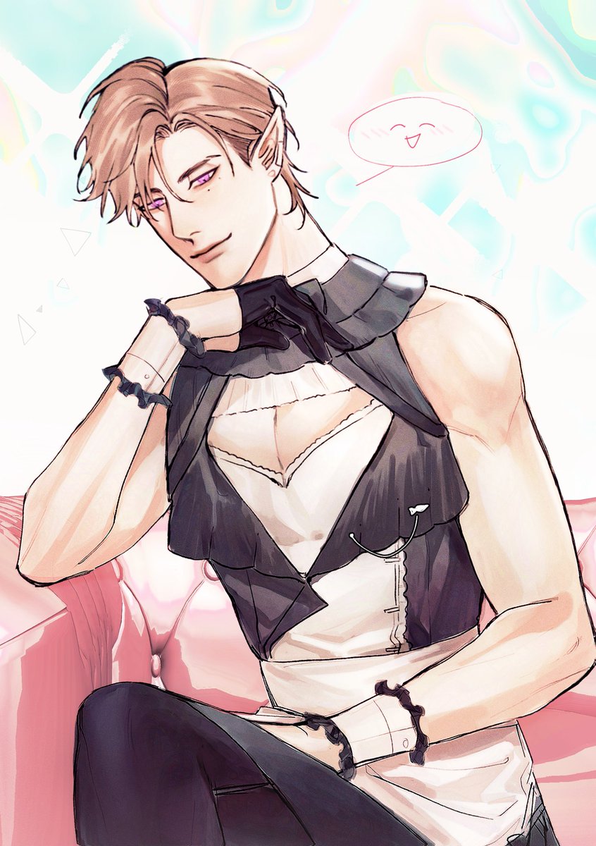 Akeha_HKK's tweet image. #meidochan_mpc
/นั่งยิ้มอยู่ในร้านเฝ้า ยอมใส่ชุดที่นักเรียนเป็นคนทำมาให้อย่างอารมณ์ดี/

(หย่อนลงดึกด้วยความเขิน  ชุดออกแบบได้น่ารักมาก แต่อาจารย์ใส่=ตึงเปรี๊ยะ วาดอีเว้นท์แบบไม่ทันแล้วค่ะะ)