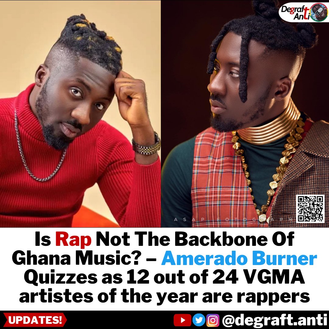 Is Rap Not The Backbone Of Ghana Music? – Ghanaian rapper, Amerado Burner Quizzes as he believes the genre holds the music industry as 12 out of the 24 winners of the VGMA’s artiste of the year are all rappers.
_______
Sarkodie Stonebwoy Shatta Wale burna boy Rema #TV3GH