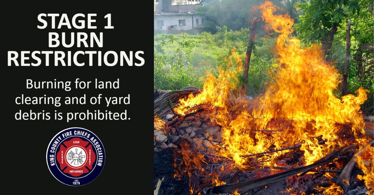 Please be careful with your recreational fires.  No yard debris burning until further notice.