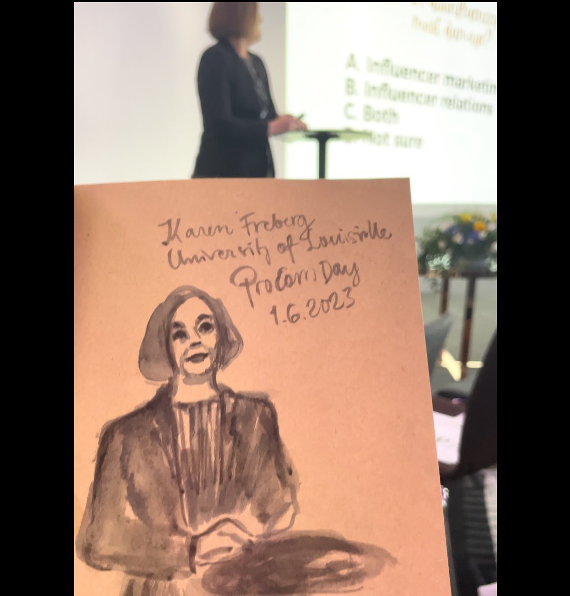 #sketching #ProComDay #speakers today. Thanks for insightful sessions @JarnoForssell @ProComRy @JPRantanen @fatimdiarra @YasirGaily #kovanviikonilta ❤️ and @kfreberg