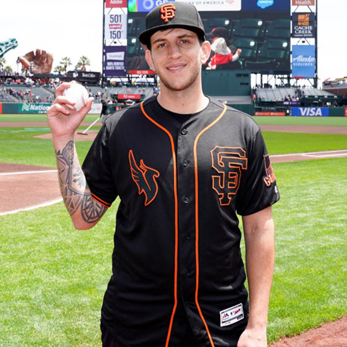MLB Life on X: Illenium pulled up to the Giants game with his own