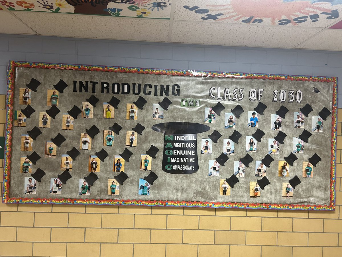 My favorite bulletin board of the year 💚🪄 I am incredibly honored and proud to be a part of your journey 5th grade! <a href="/HTSD_Morgan/">Morgan School</a> <a href="/pta_morgan/">Morgan Elementary School PTA</a> <a href="/WeAreHTSD/">WeAreHTSD</a>