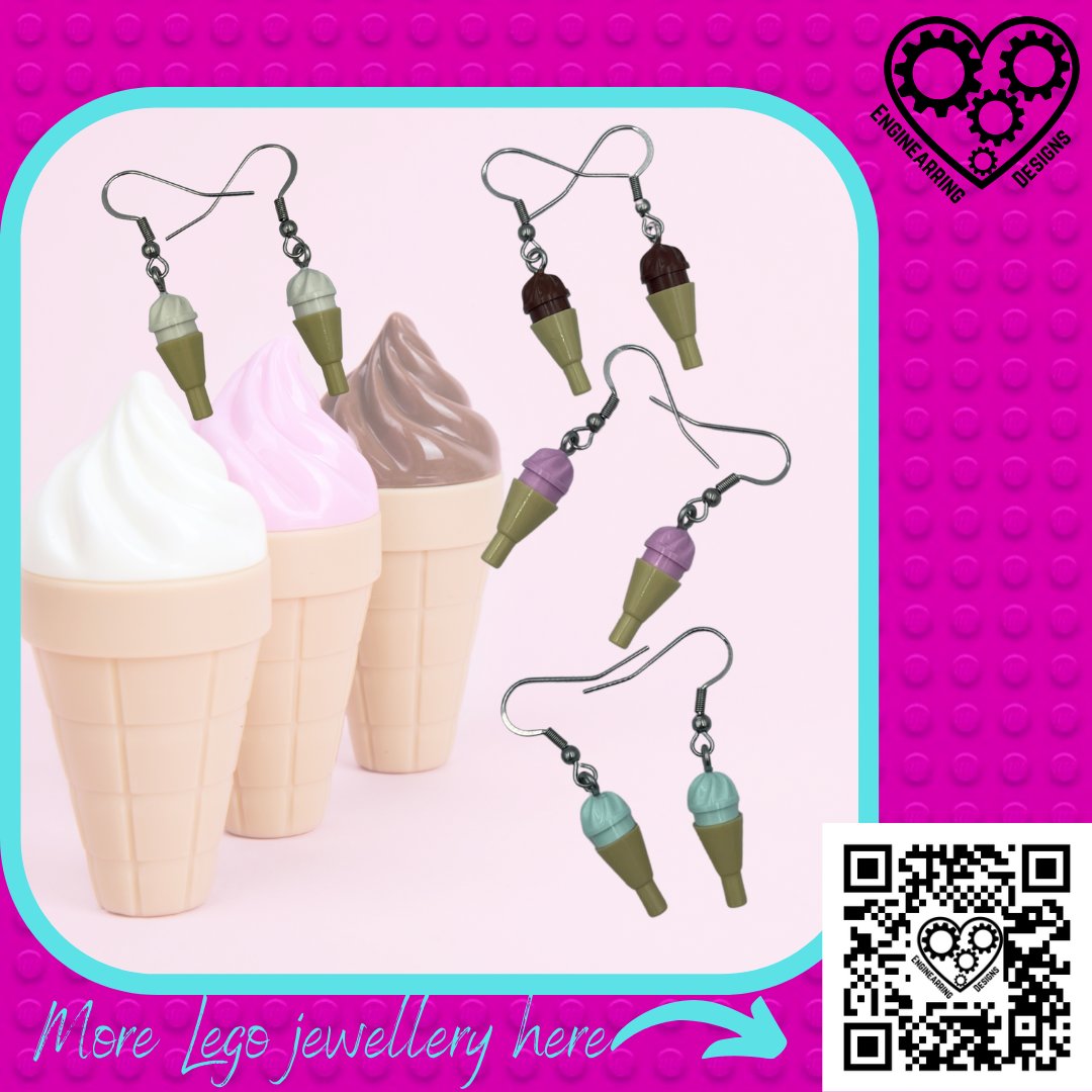 EnginearringD's tweet photo. Love ice cream? Check out theses delicious looking ice cream swirls in a cone.
More fun Lego jewellery here: https://t.co/8AzToa3Vq9
#EnginearringDesigns #etsy #etsyuk #Engineering #science #STEM #sciencejewelry #nerdfashion #engineeringgift #sciencegift #foodie #foodiegift https://t.co/k4K8MXlGoY
