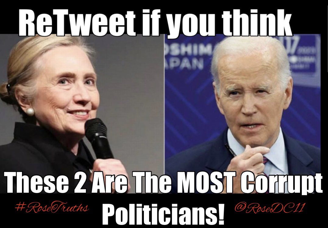 💥ReTweet if 💥 you AGREE💥

These 2 are some of the most Corrupt Politicians!!!
As well as the kenyan!!!

#TreasonousTraitors
#AmericanTraitors
#DomesticCriminals

#RoseTruths #RoseDC11 #Fight4USAorGTFO ✝️🇺🇸⭐️♥️