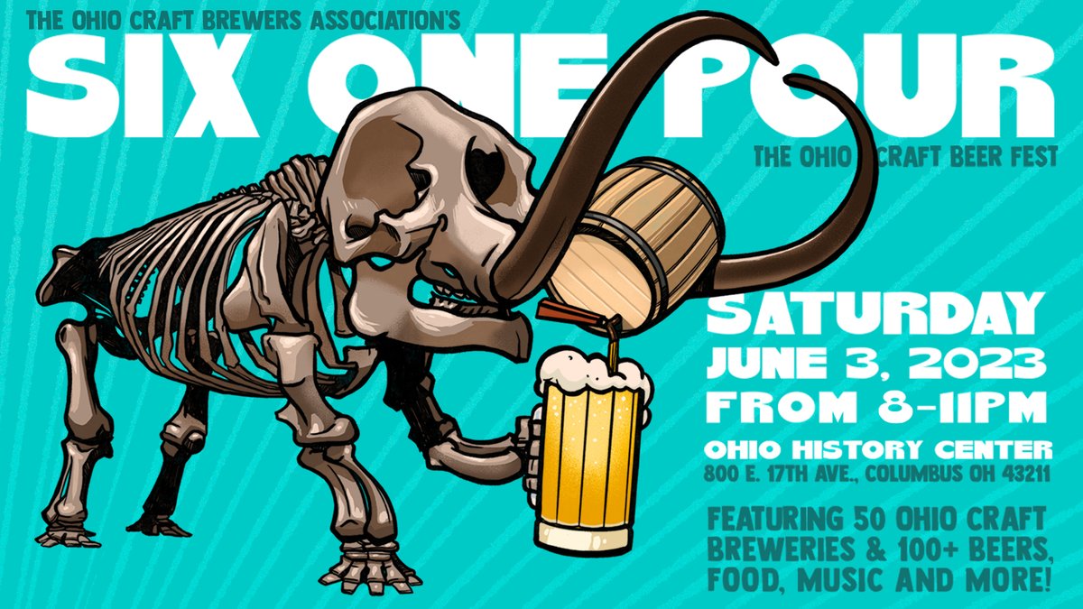 Ohio Craft Beer (@ohiocraftbeer) on Twitter photo Don't miss this Saturday's Six One Pour Fest at the <a href="/OhioHistory/">Ohio History Connection</a> Center! Get your tickets today:
beerfesttickets.com/sixonepour2023 Don't miss this Saturday's Six One Pour Fest at the <a href="/OhioHistory/">Ohio History Connection</a> Center! Get your tickets today:
beerfesttickets.com/sixonepour2023