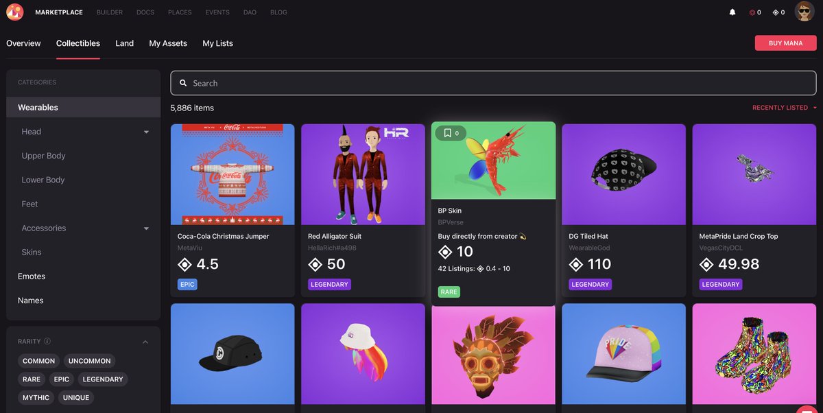 Updated Marketplace  📣

The new united Marketplace has updated navigation for improved discoverability across both Primary and Secondary markets and new cards featuring a special callout to buy directly from the creators when the item is still minting 🙌

market.decentraland.org