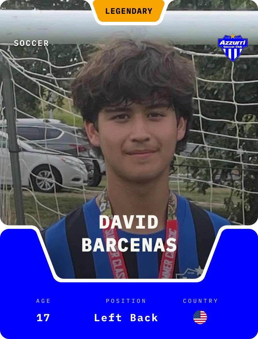 Chad_Manning_'s tweet photo. Super excited to show off a new player for #YourLifeGames!
David is a regional standout on/off the soccer field &amp; will be a senior at his local high school!
With each sale of his digital cards, he’ll be adding funds to a savings account for college!

#NFTs #NIL #Web3 https://t.co/ET3mqndPD4