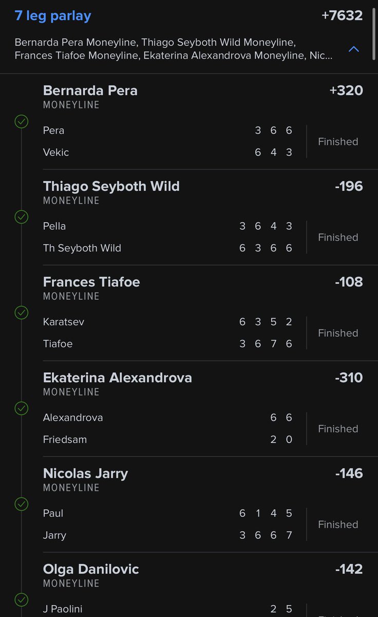 UdntknoDro's tweet photo. @TailToWin s/o to you thank you switched a few around went with Tiafoe instead https://t.co/GPuCXbAgGU