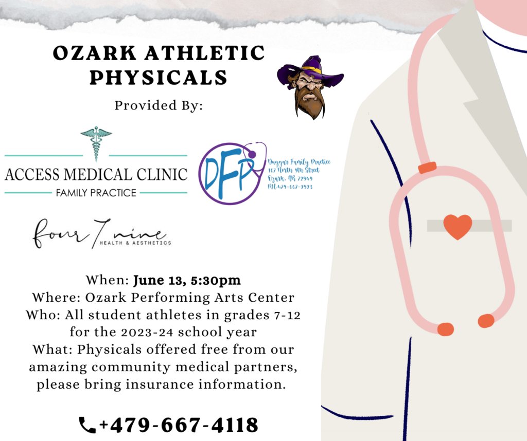 Athletic Physicals June 13th - Thank you to our amazing community medical partners for this service to our student athletes and parents! #HPRD