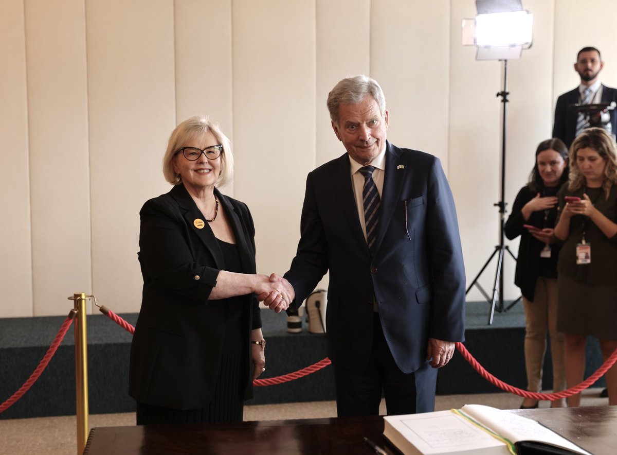 Wide-ranging talks today with the President of the Federal Senate <a href="/rodrigopacheco/">Rodrigo Pacheco</a> and the President of the Supreme Federal Court of Brazil, Justice Rosa Weber. We addressed the global political situation, our bilateral relations and judicial systems.