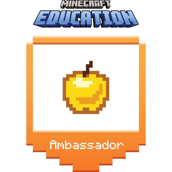 Shiny Apple 🤩. Thank you @PlayCraftLearn   Happy to be continuing as a Global Minecraft Ambassador!!   @EcoleMacneill #mvsd_mb