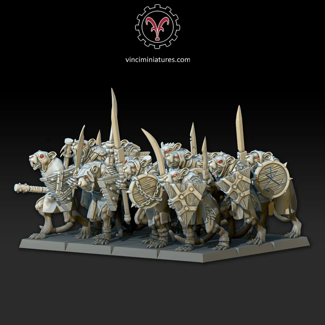 Clan Ratmen multipart set 1 is released today in all our platforms! 

#ratmen #skavens #clanrats #skaventide #wargaming #skirmish #3dprintableminiatures #multipart #grimdark #kitbash #3dprintingminiatures #rats #skaven #warhammerfantasy #fantasy #theninthage #t9a #ageofsigmar