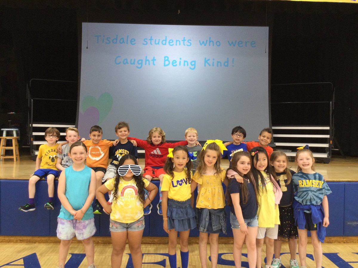 So proud of my amazing class to be recognized at today’s All School Sing!  We are one KIND group!
@TisdaleSchool <a href="/ramseyNJschools/">Ramsey School District</a>